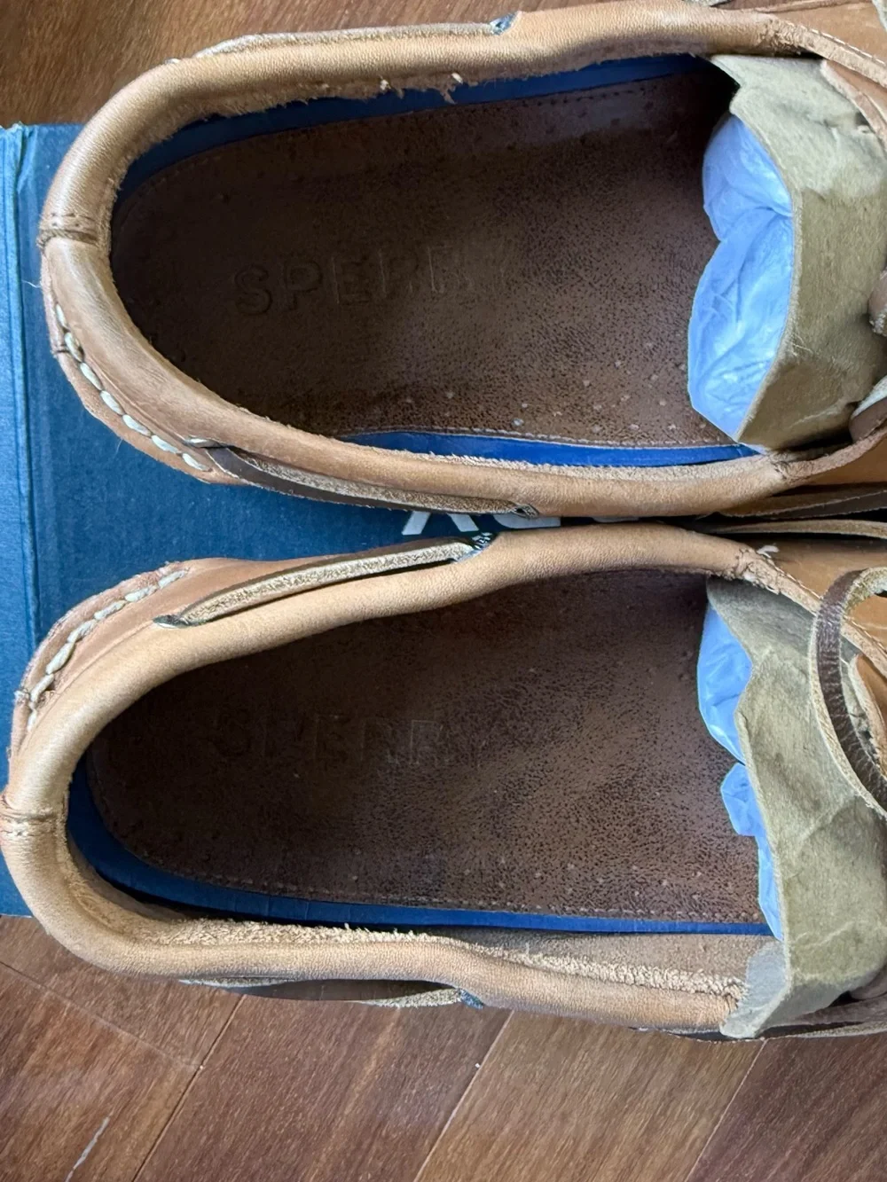 Sperry Tan Leather Classic Boat Shoes